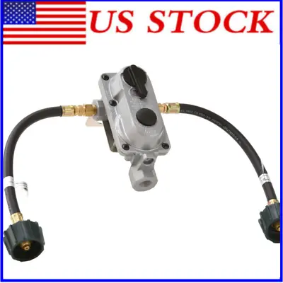 2-Stage Auto Changeover LP Propane Gas RV Regulator With Two 12 Inch Pigtails** • $34.50