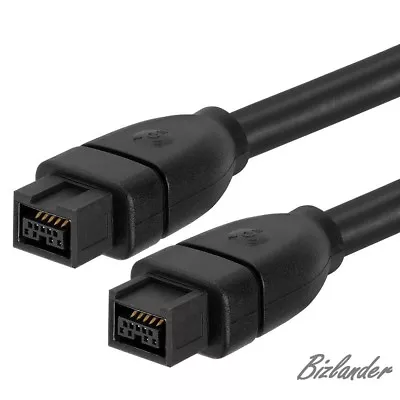 Bizlander Firewire Cable 800 IEEE1394B 9 Pin To 9 Pin Male To Male 6 Ft SLK • $8.98