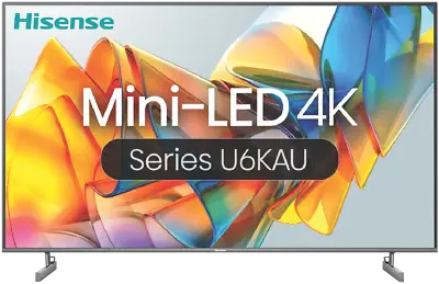 Hisense 55 Inch U6KAU 4K UHD Mini-LED QLED Smart HDR TV 23 55U6KAU • $895