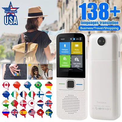 Smart Voice Translator Two Way Instant 138 Language Translator Device For Travel • $56.99