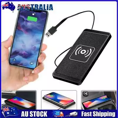 $20.39 • Buy 15W Non-Slip QI Wireless Charger Mat Pad Holder Mobile Fast Charging Station AU