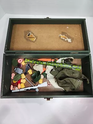 VINTAGE GI JOE 1964-65 ACTION MARINE FOOT LOCKER W/ GEAR  • $45