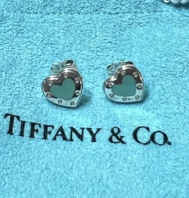 £70 • Buy Tiffany & Co. Double Mini Enamel Earrings