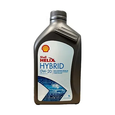 £14.99 • Buy Shell Helix Hybrid 0W-20 Synthetic Engine Oil API SP ILSAC GF-6A 1 Litre 1L