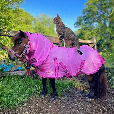 £28.95 • Buy  New Air Flow Foal/mini/shetland/pony Fly Rug Soft Mesh Attached Neck Cover  