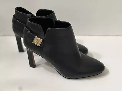 VINCE CAMUTO Black Leather Lokarie Dress Booties • $74