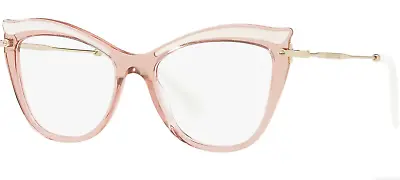 Miu Miu MU 06PV VH01O1 Transparent Pink Cat Eye Women's Eye Glasses • $109.92