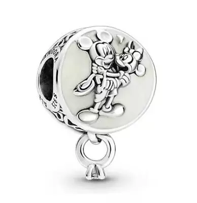 New Authentic Pandora Silver  Charm Mickey &minnie Mouse Infinite Love 799395c01 • $36.99