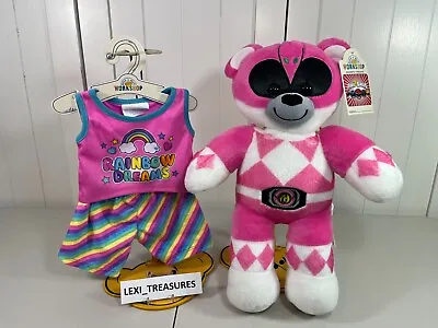 $85 • Buy 💖 NEW Build A Bear Pink Power Rangers Plush W/ Hearts Pajamas 💖 Sound