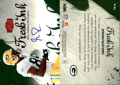 2006 Flair Showcase Fresh Ink #FIGJ Greg Jennings AUTO - NM-MT • $20