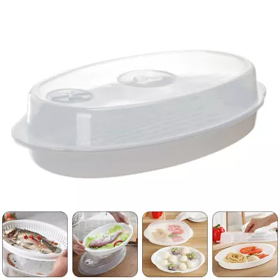 Microwave Vegetable And Fish Steamer Container Tray For Cooking-SP • £11.99