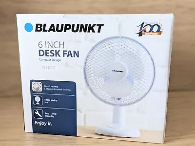 Blaupunkt 6 Inch Desk Fan 2 Adjustable Speeds Compact Design Buy Now For Summer • £19.99