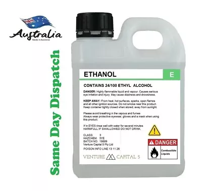 Ethanol - Denatured Ethyl  Alcohol 99% 2.5lt Free Post • $26.95