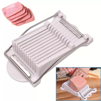 £8.23 • Buy StainlessSteel Slicer Egg Vegetable Cheese SPAM Luncheon Meat Cutter Blade Wire.