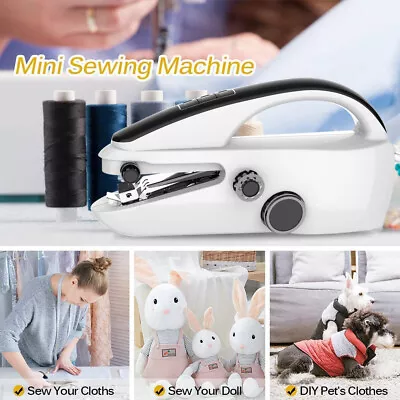 £16.98 • Buy Handheld Sewing Machine Cordless Home Hand Held Mini Portable Stitch Clothes UK