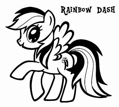 Rainbow Dash My Little Pony Friendship Is Magic Wall Decal Home Decoration 18x20 • $18.99