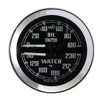 Genuine Smiths Oil & Water Dual Gauge F For MGB Midget Austin Healey BHA4737 • $166.46