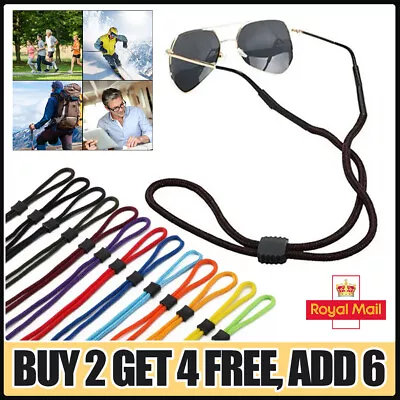 Sports Sunglasses Glasses Neck Cord Strap Retainer String Lanyard Eyeglasses UK • £2.65