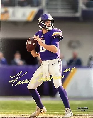 Kirk Daniel Cousins Minnesota Vikings Signed Autographed 10x8 Photo GAA COA • $240