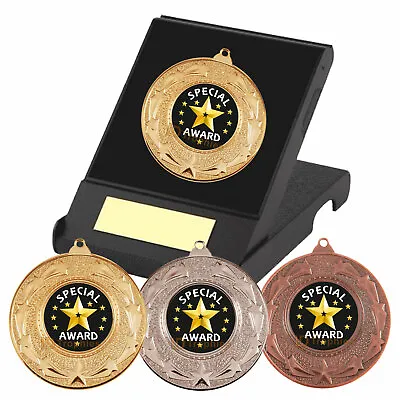 £4.75 • Buy Special Award Medal In Box, Free Engraving Special Star Award Trophy, Friendship