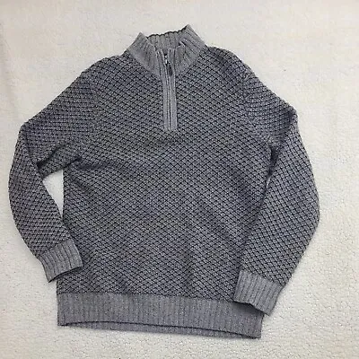 Joseph Abboud Sweater Mens Large Wool Blend 1/4 Zip Mock Turtleneck • $19.98