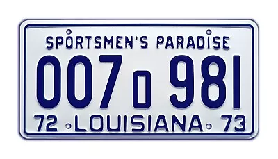 Louisiana | Shark Autopsy | 1975 JAWS Movie | STAMPED Replica Prop License Plate • $17