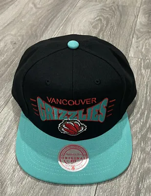 Vancouver Grizzlies Mitchell & Ness SnapBack Adjustable Hat BlackMint Color • $24.99