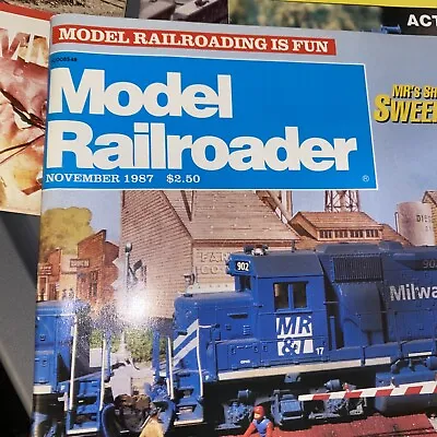 Model Railroader 1987 Nov Magazine • $14.99
