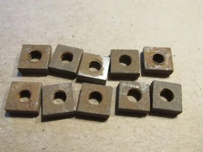 Vintage 1/8  Square Head Nut Lot Of 10 Nuts Antique Hd73 • $7.99