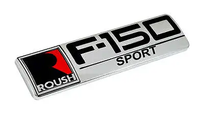 Ford F-150 Sport Roush Logo Chrome Black & Red Fender Trunk Emblem Badge 8  • $34.18