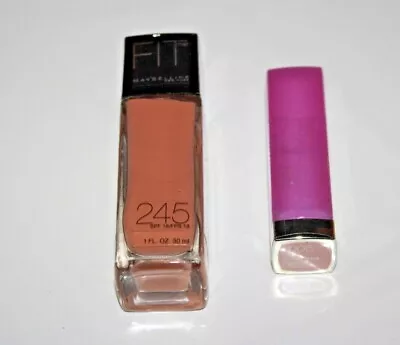 Maybelline Colorsensational Lipstick #005 + Fit Me! Foundation #245 Lot Of 2 New • $15.99
