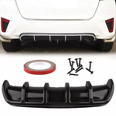 Carbon Fiber Car Rear Bumper Body Kit Shark Chin Spoiler Lip Diffuser Trim Cover • $28.80