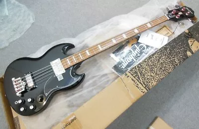 Electric Bass Guitar Epiphone EB-3 Ebony Black Mahogany Body And Soft Case • $812