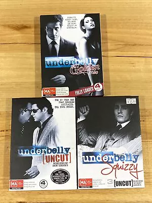 Underbelly DVD Australian True Crime Drama 3 Complete Series PAL 4 VGC • £24.78