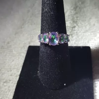 Mystic Topaz Gemstones Fashion Ring SZ 8 NEW • $20