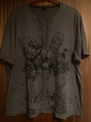 £4.50 • Buy Marvel Comics At George 3XL Mens T Shirt 100% Cotton Marvel XXXL 