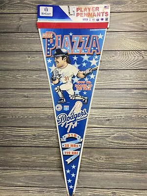 Vintage WinCraft Sports Pennant MLB 1993 Los Angeles Dodgers Mike Piazza 30” • $45