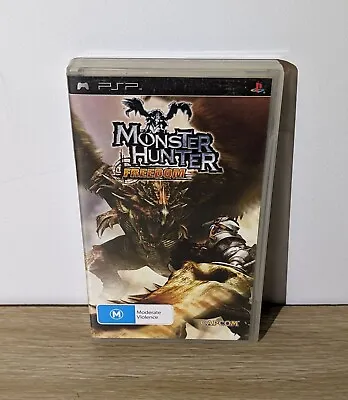 Monster Hunter Freedom Sony PlayStation Portable PSP Used Complete With Manual • $32