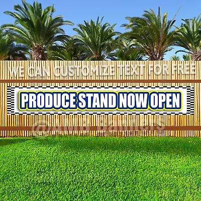 PRODUCE STAND NOW OPEN Advertising Vinyl Banner Flag Sign LARGE HUGE XXL SIZE • $26.56