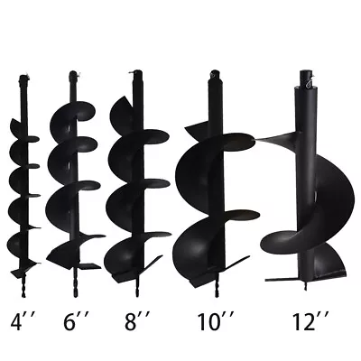 4  6  8  10  12  Earth Auger Drill Bits Use For Gas Powered Post Fence Hole Dig • $27.50