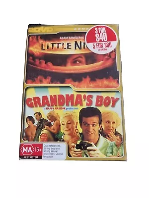 Little Nicky And Grandma's Boy Adam Sandler DVD GC Region 4 Free Postage  • $10