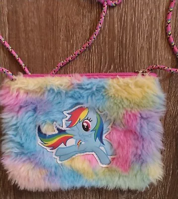 My Little Pony Crossbody Purse Pink Faux Fur Play Toy Purse  • $10.20