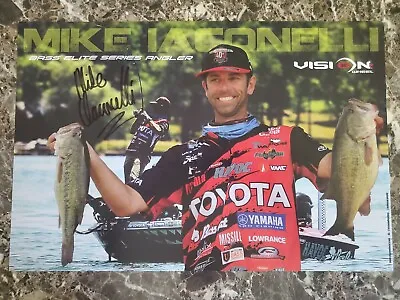 MIKE IACONELLI AUTOGRAPHED 12x18 PHOTO BASS FISHING PROSTAFF TEAM POSTER  • $29.99