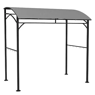 Outsunny 2.2 X 1.5 M BBQ Gazebo Tent Sun Shade With Canopy And 10 Hooks Grey • £104.99