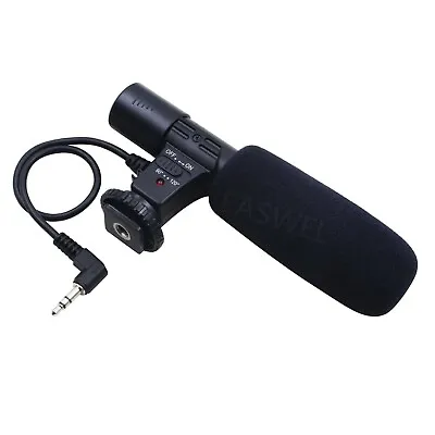 3.5mm DV Stereo Microphone Mic For Canon DSLR Camera EOS 1D Mark IV 5D Mark II • $11.17