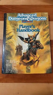 Advanced Dungeons & Dragons Player's Handbook 2nd Edition 2101 1989 TSR D&D • $119.99