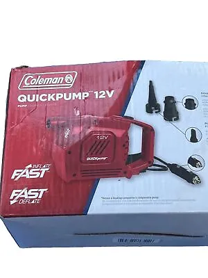 Coleman 12v Plug-in Quickpump Air Pump   2017368 0619 • $12