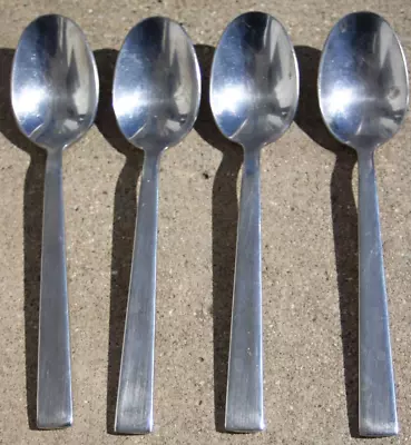 Martha Stewart Essentials MSE Lot Of 4 Dessert Spoons Stainless Satin Flatware • $10.99