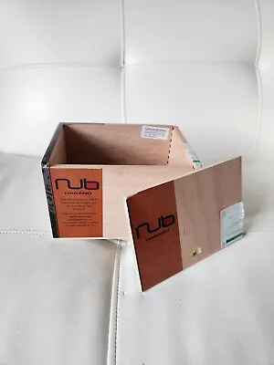 Nub Habano 466 Empty Wooden Cigar Box 7⅛x5x4¾ • $2.75