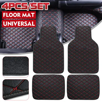 Universal Car Floor Mats Carpet Front Rear Set Anti-Slip Mat Car Plaid Mats • $25.89